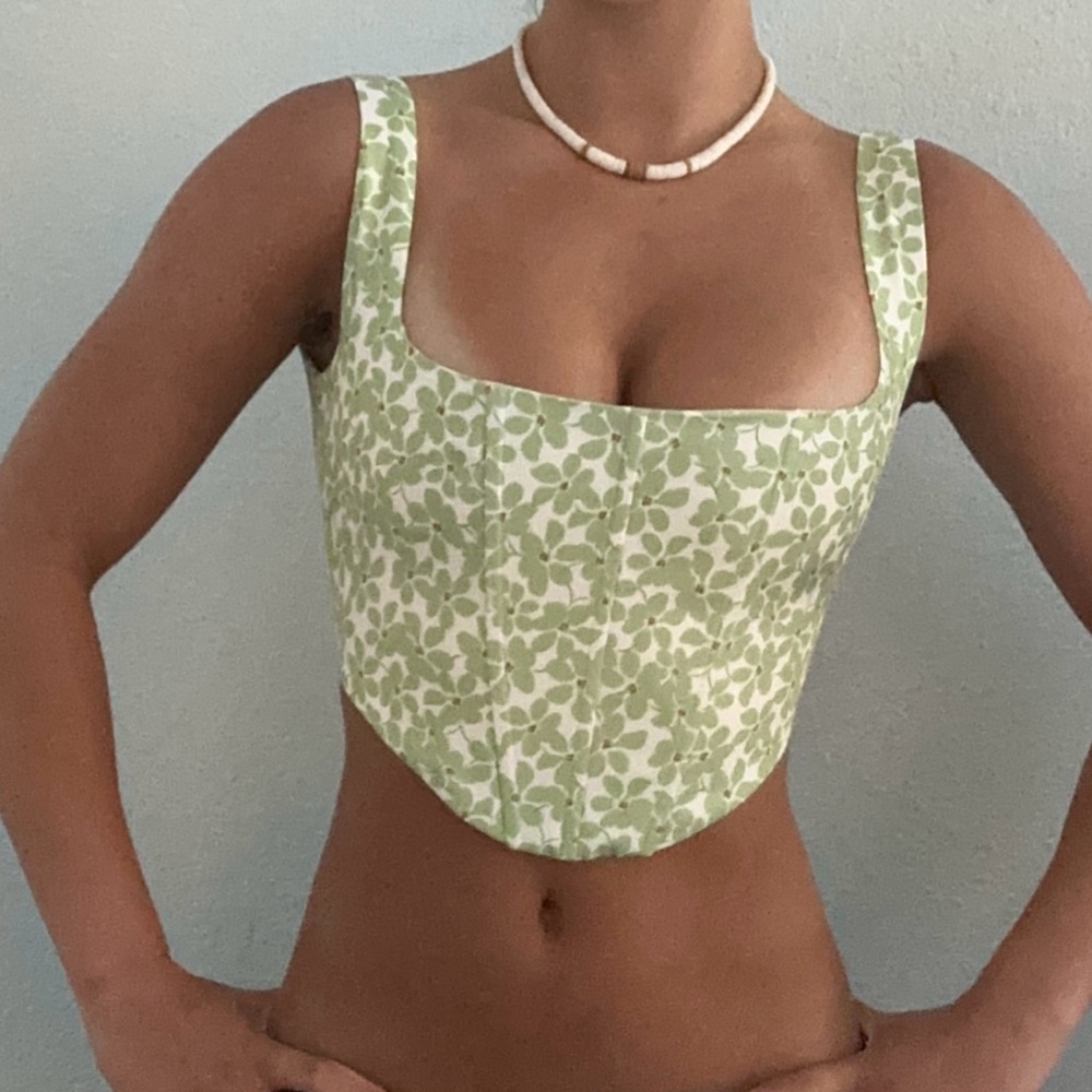 Princess Polly Floral Corset Crop Top